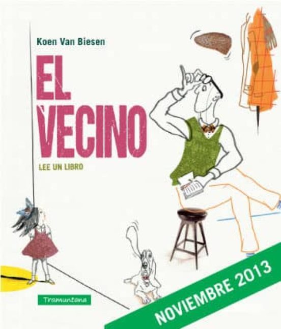 El vecino lee un libro